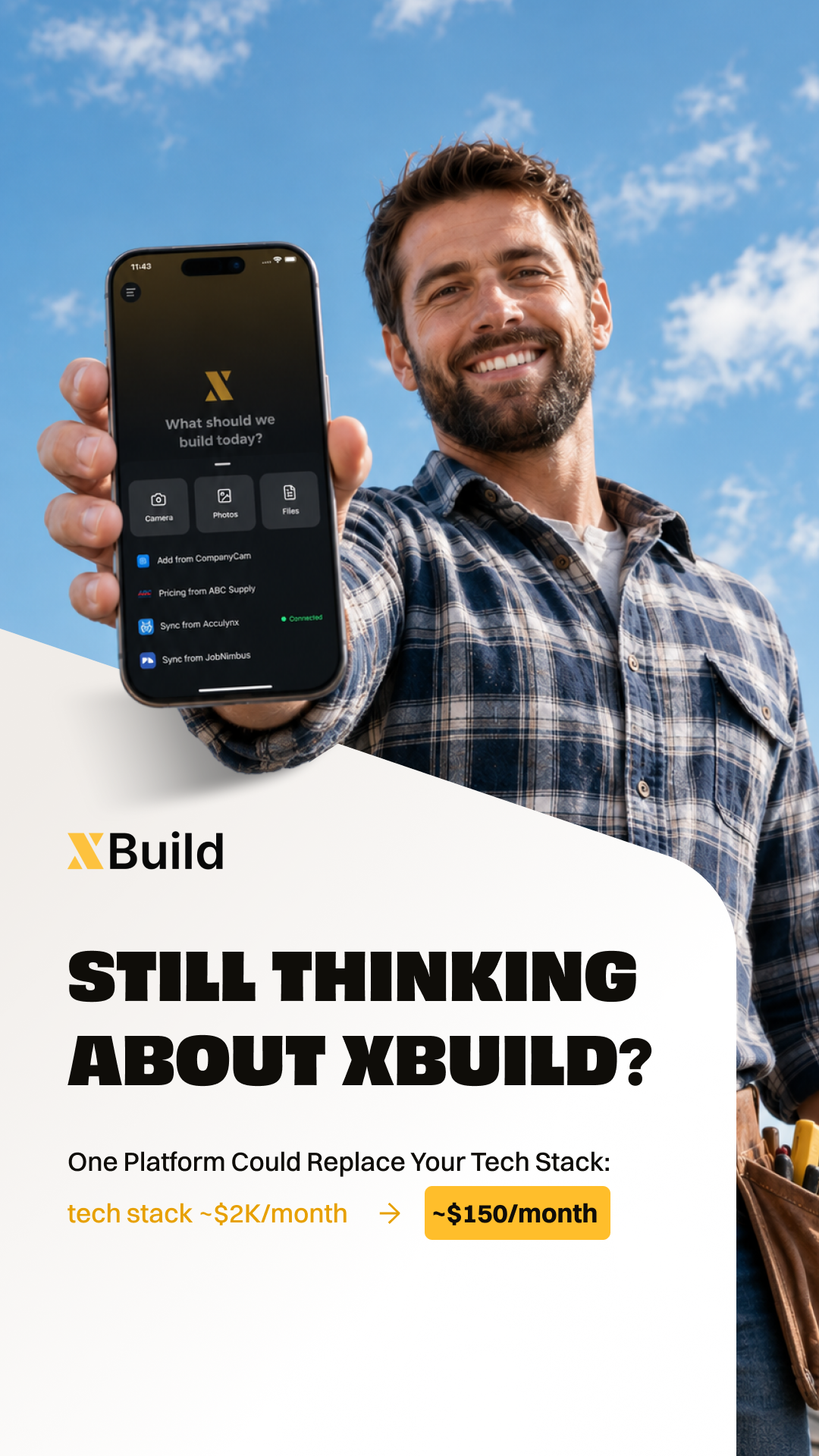 XBuild Facebook ad