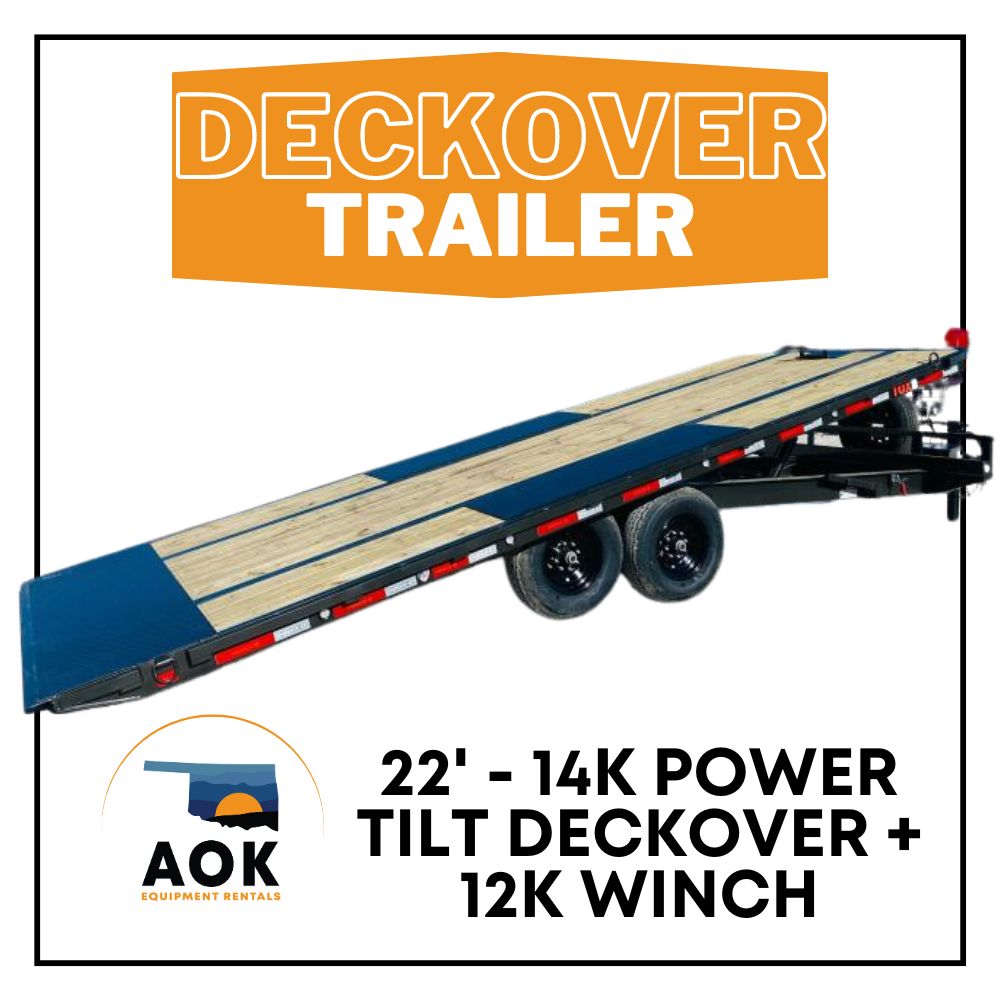 AOK Equipment Rentals Facebook ad: Tulsa Trailer Rentals: Affordable Trailers for Rent