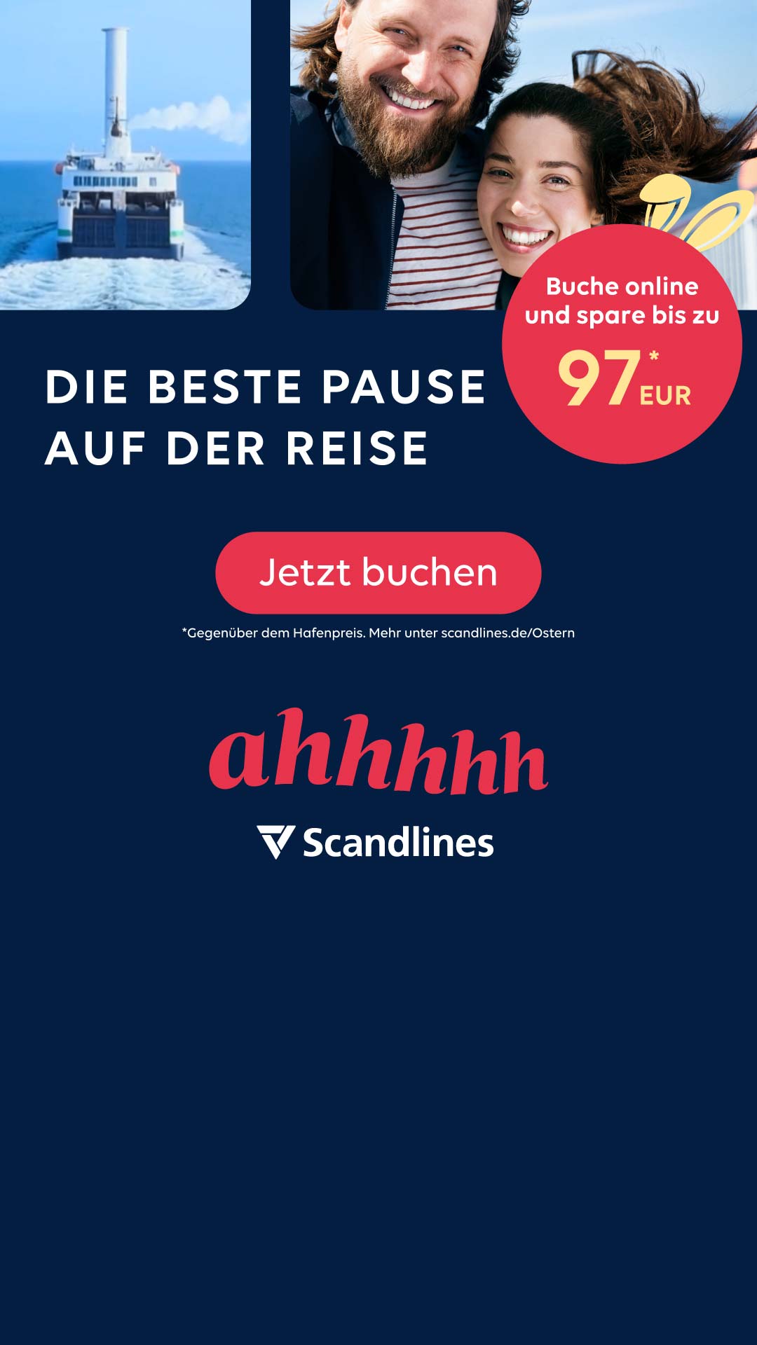 Scandlines Facebook ad from Feb 25, 2026