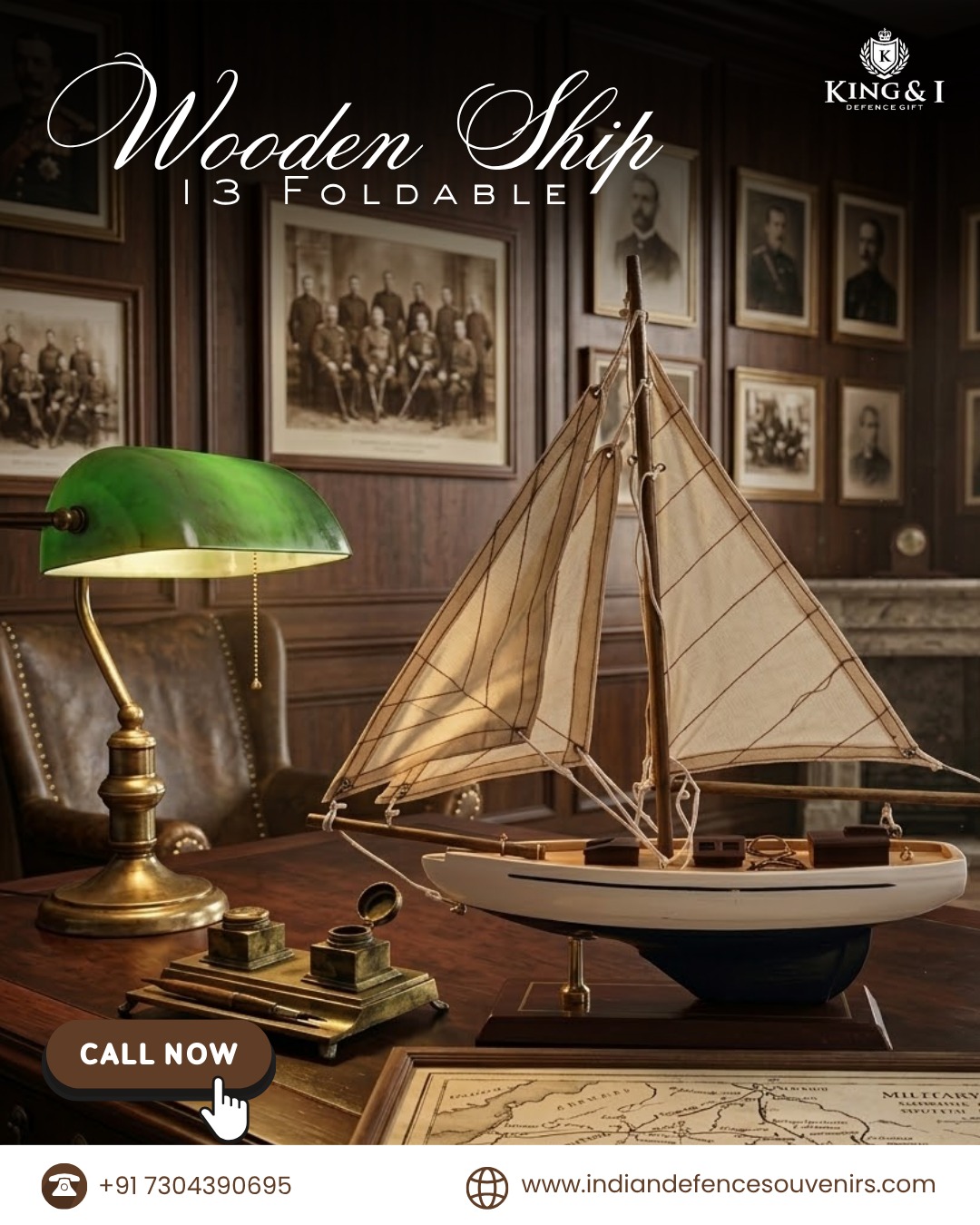 Indian Defence Souvenirs Facebook ad: Honour your space with timeless defence-inspired luxury…