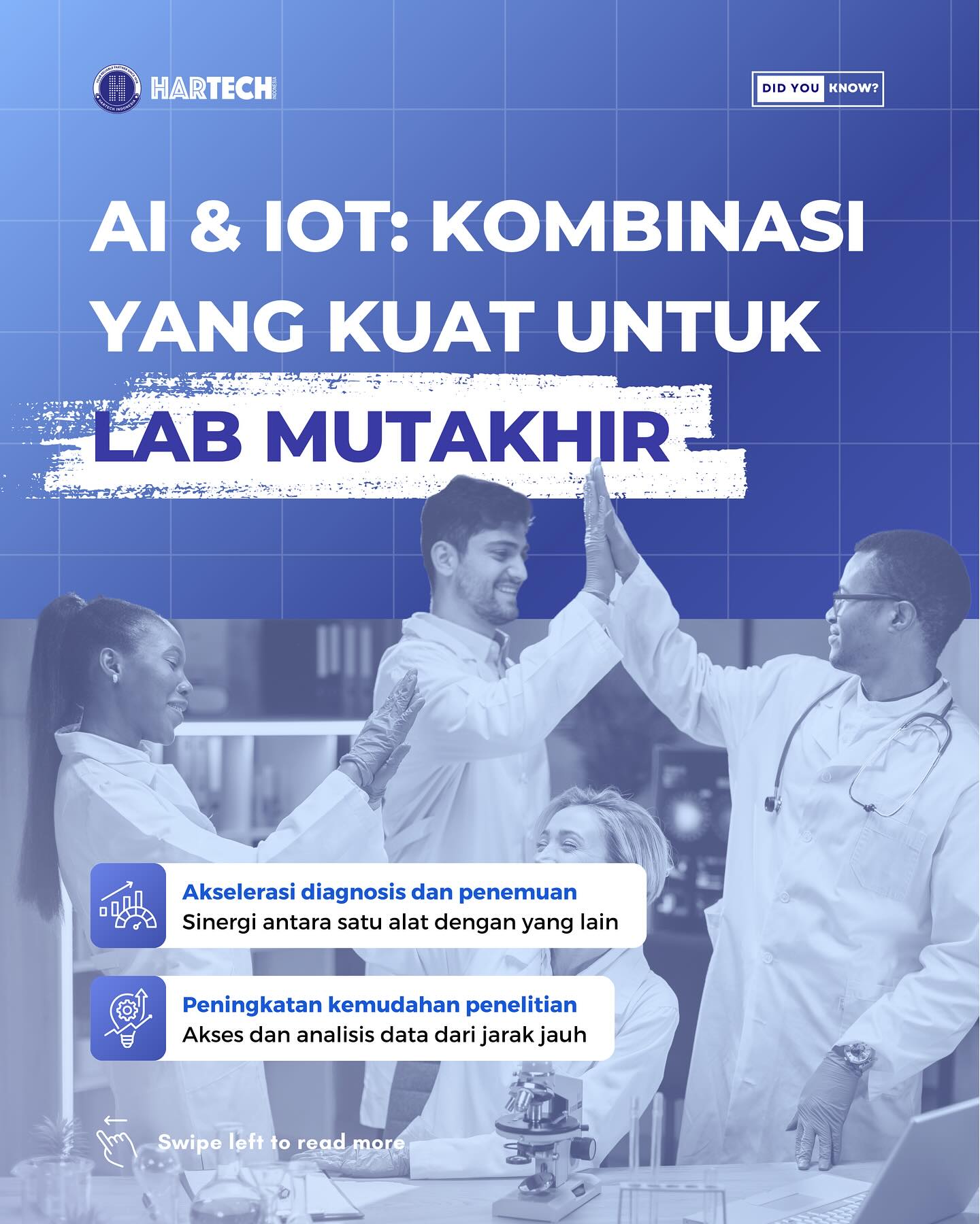 Hartech Indonesia Facebook ad: Laboratorium seringkali mewakili puncak teknologi