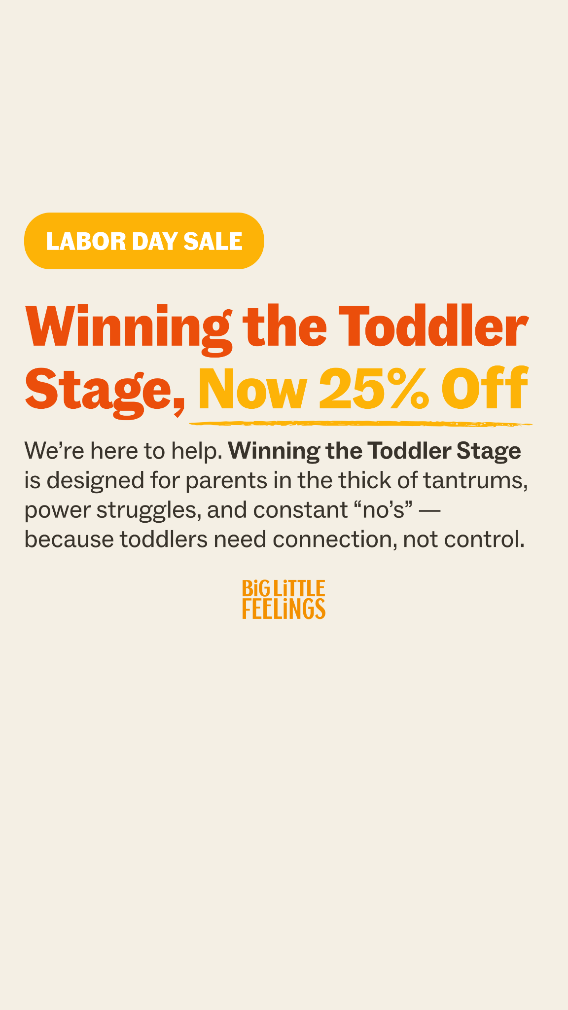 Big Little Feelings Facebook ad
