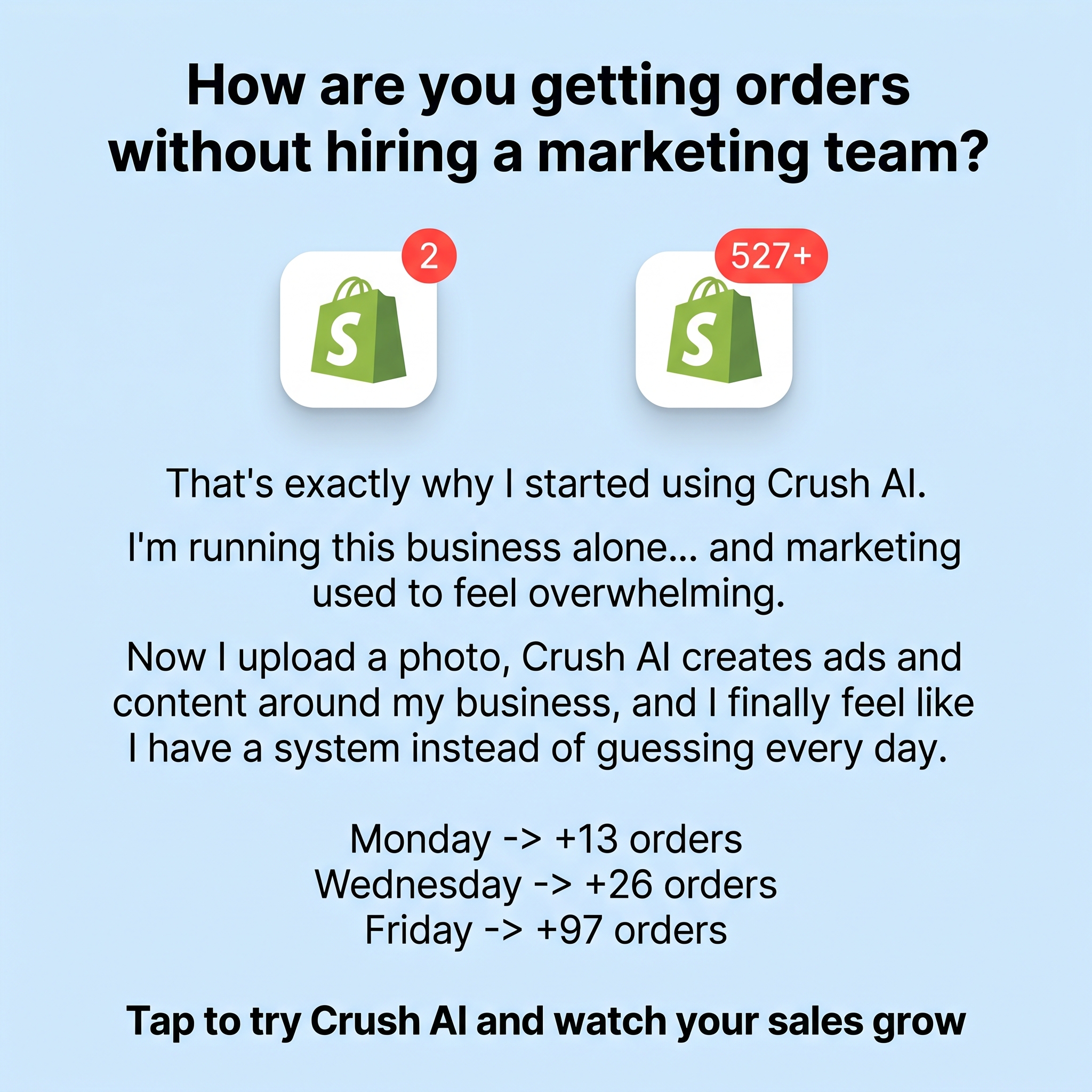 trycrush.ai Facebook ad