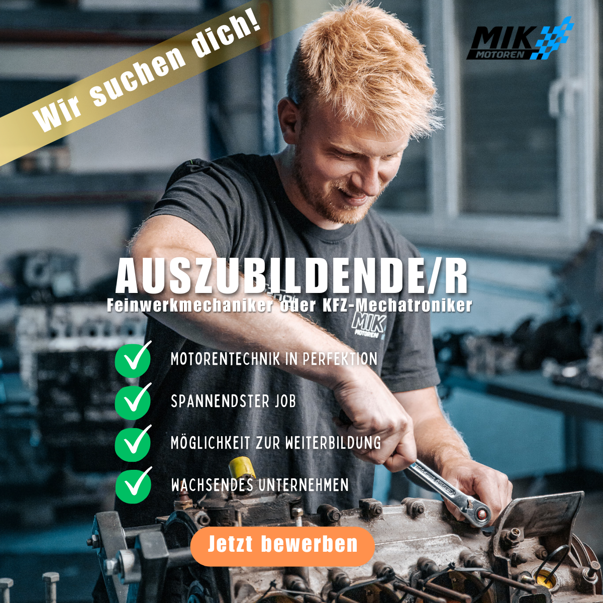 MIK Motoren Facebook ad from Dec 13, 2025