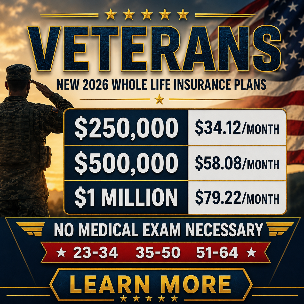 VA Life Benefits Facebook ad