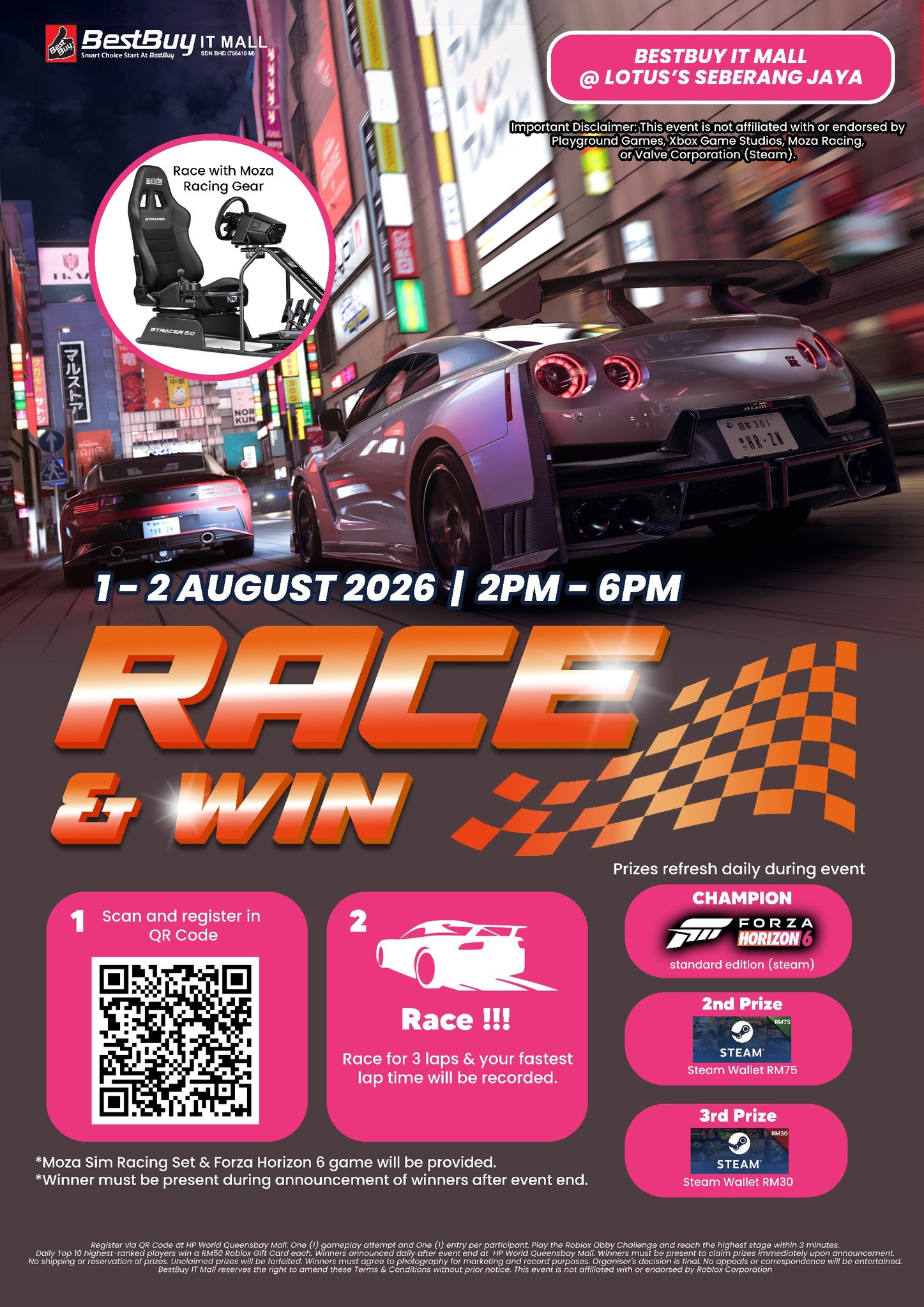 BestBuy It Mall Facebook ad: FORZA HORIZON 6 Challenge @ BestBuy IT Mall…