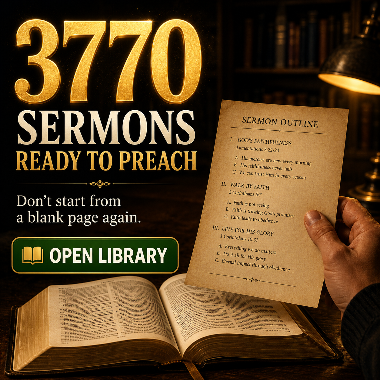 Reginaldo Manzotti Facebook ad: 3,770 READY-TO-PREACH SERMON OUTLINES