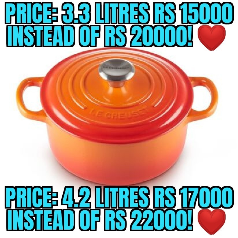 Innovacook Facebook ad: LE CREUSET Signature COCOTTE EN FONTE ÉMAILLÉE MADE…