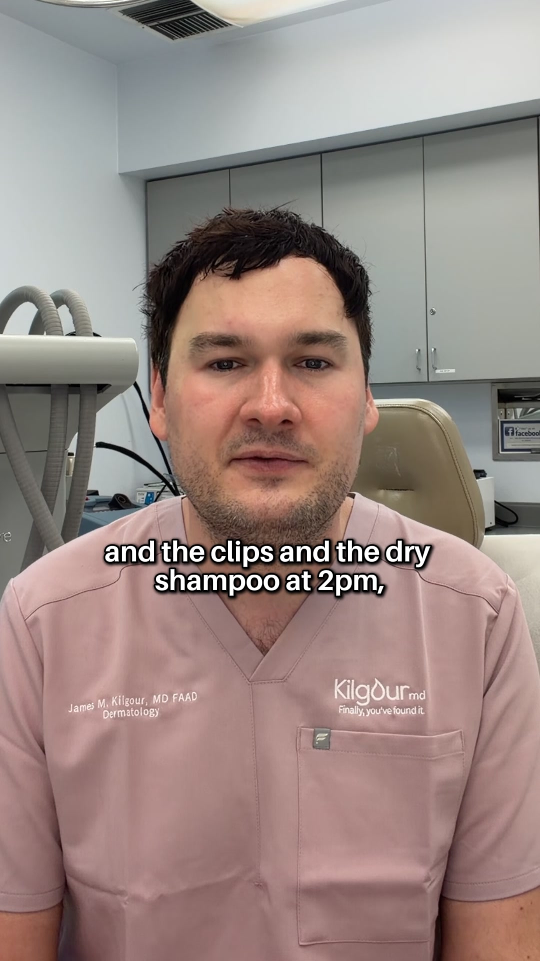 James Kilgour, MD Facebook ad: Wash day shedding? Do this