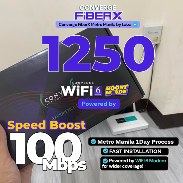 Converge FiberX Metro Manila by Laiza Facebook ad