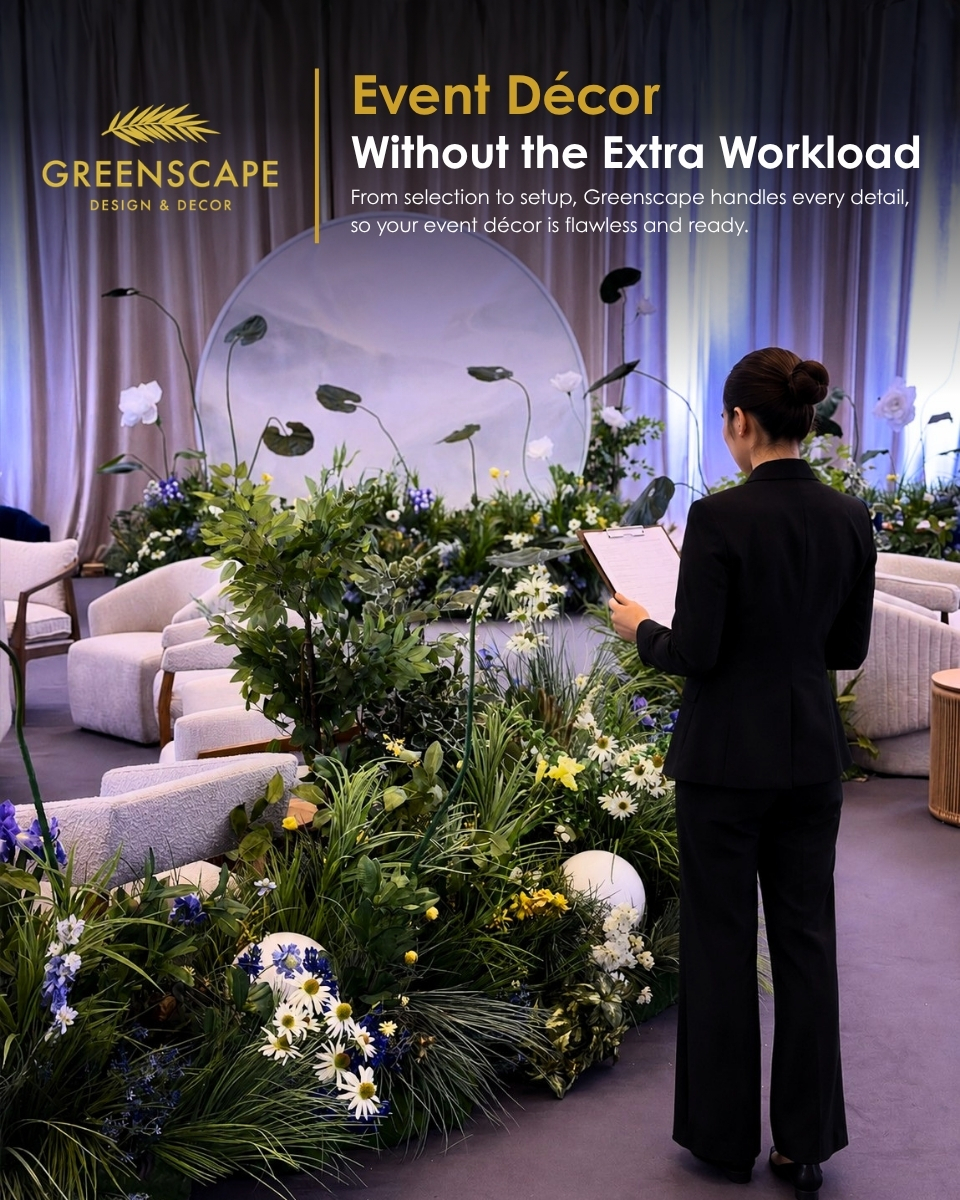 Greenscape Design & Decor Facebook ad: Book an Event Decor Consultation