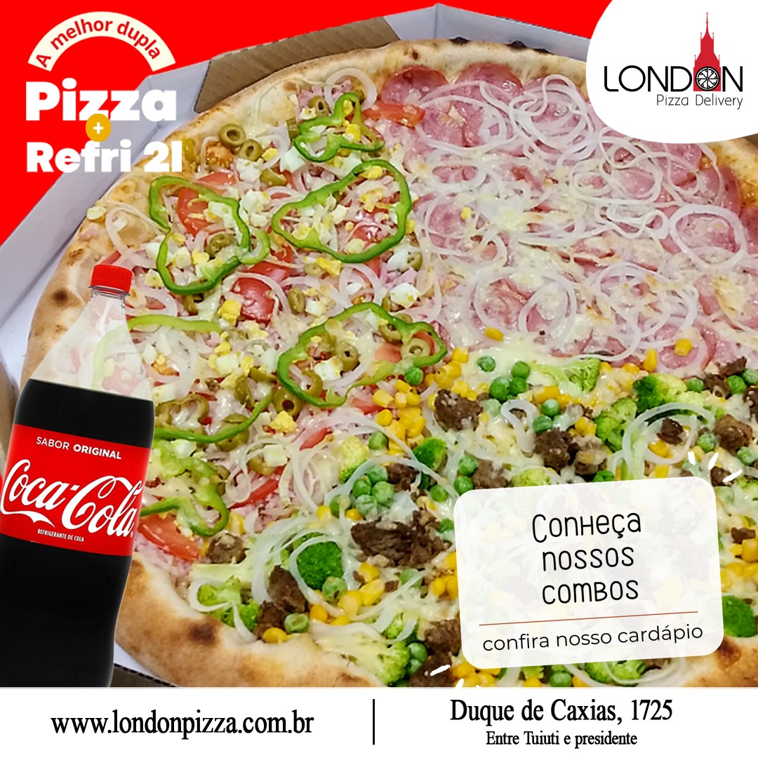 London Pizza Delivery Facebook ad