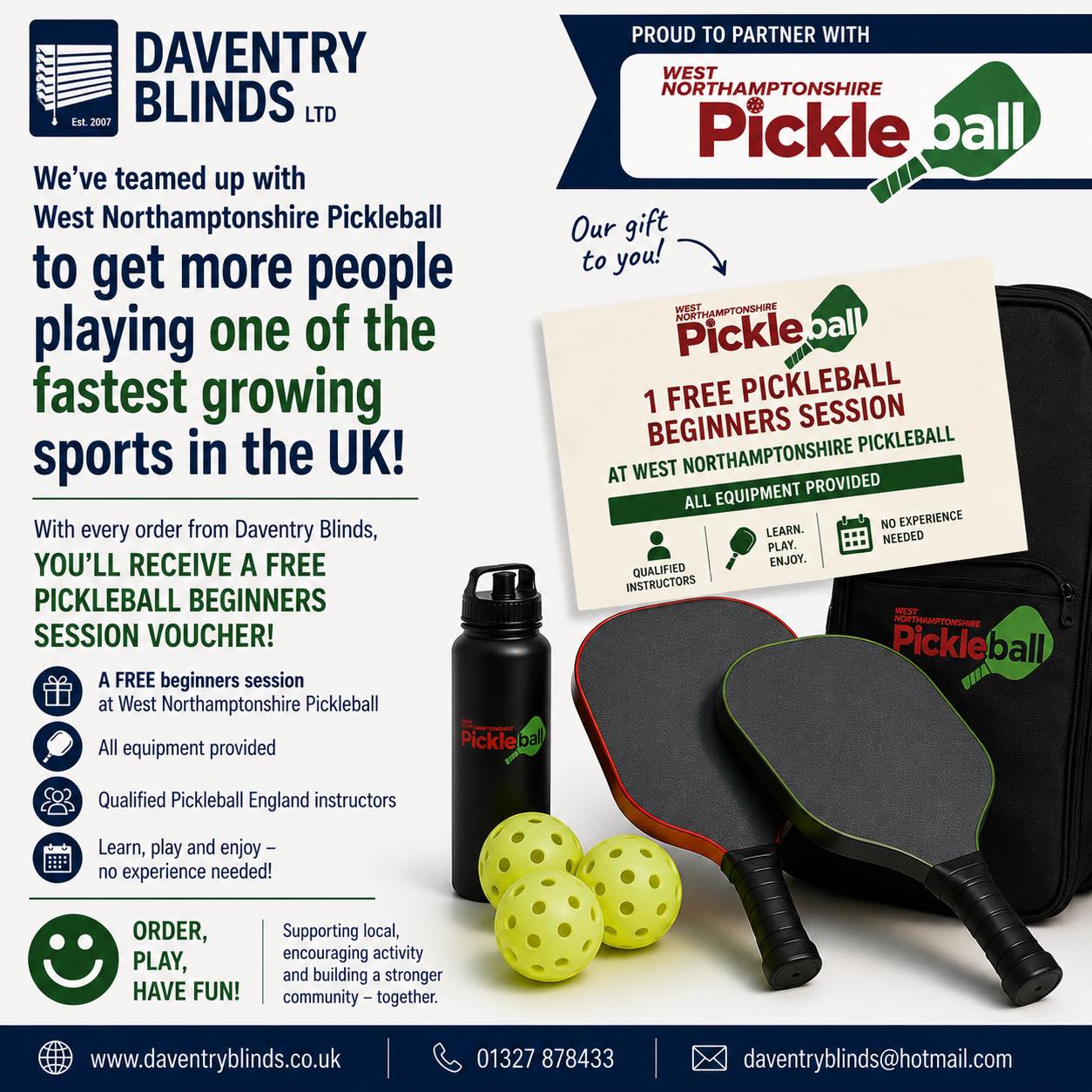 Daventry Blinds Facebook ad from Jul 2, 2026