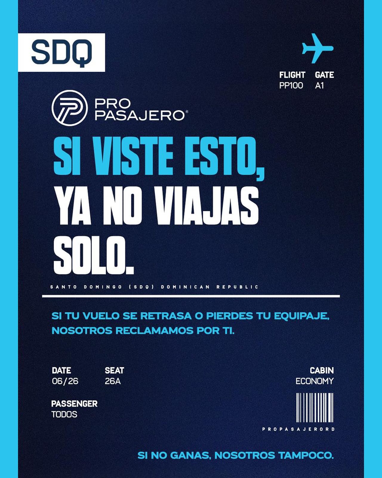Propasajero Facebook ad: Maleta perdida, ninguna explicación clara, ningún…