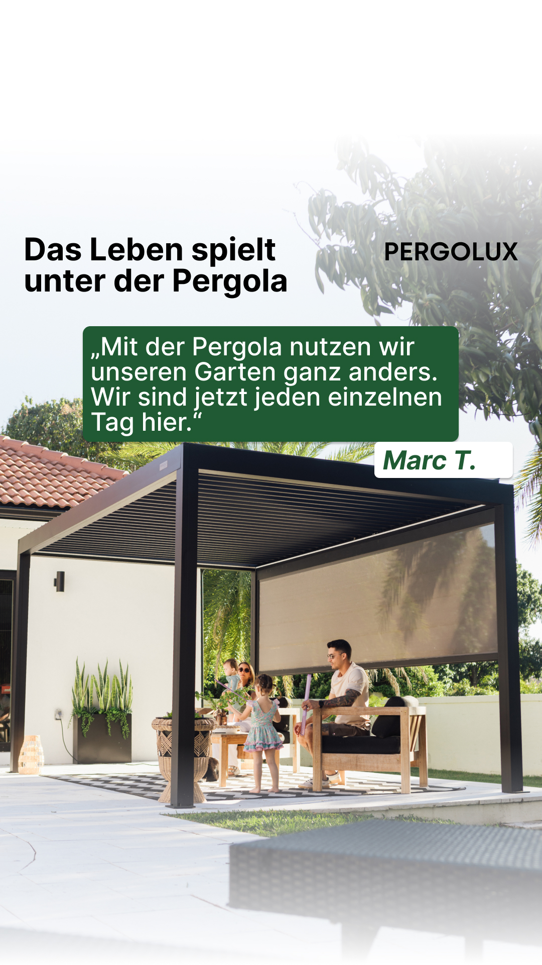Pergolux Facebook ad