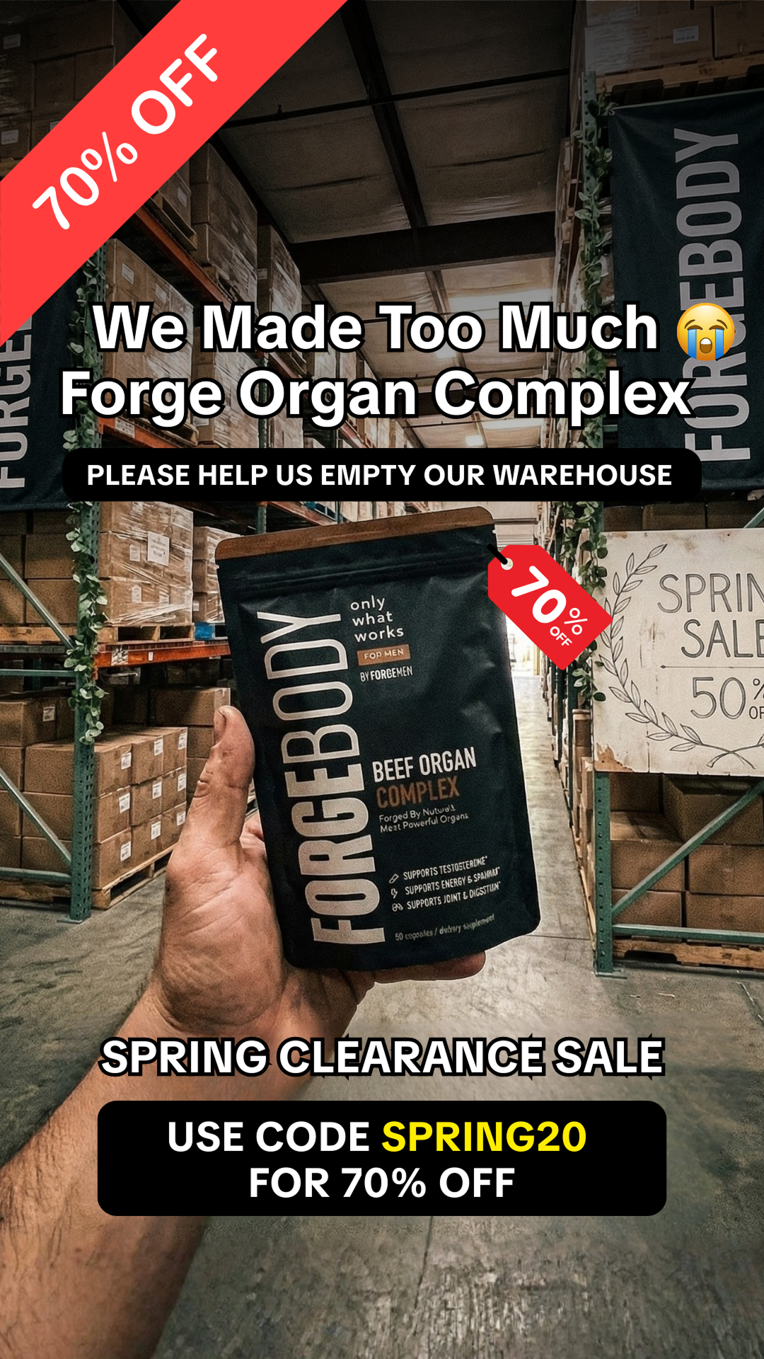 Forge Men Facebook ad