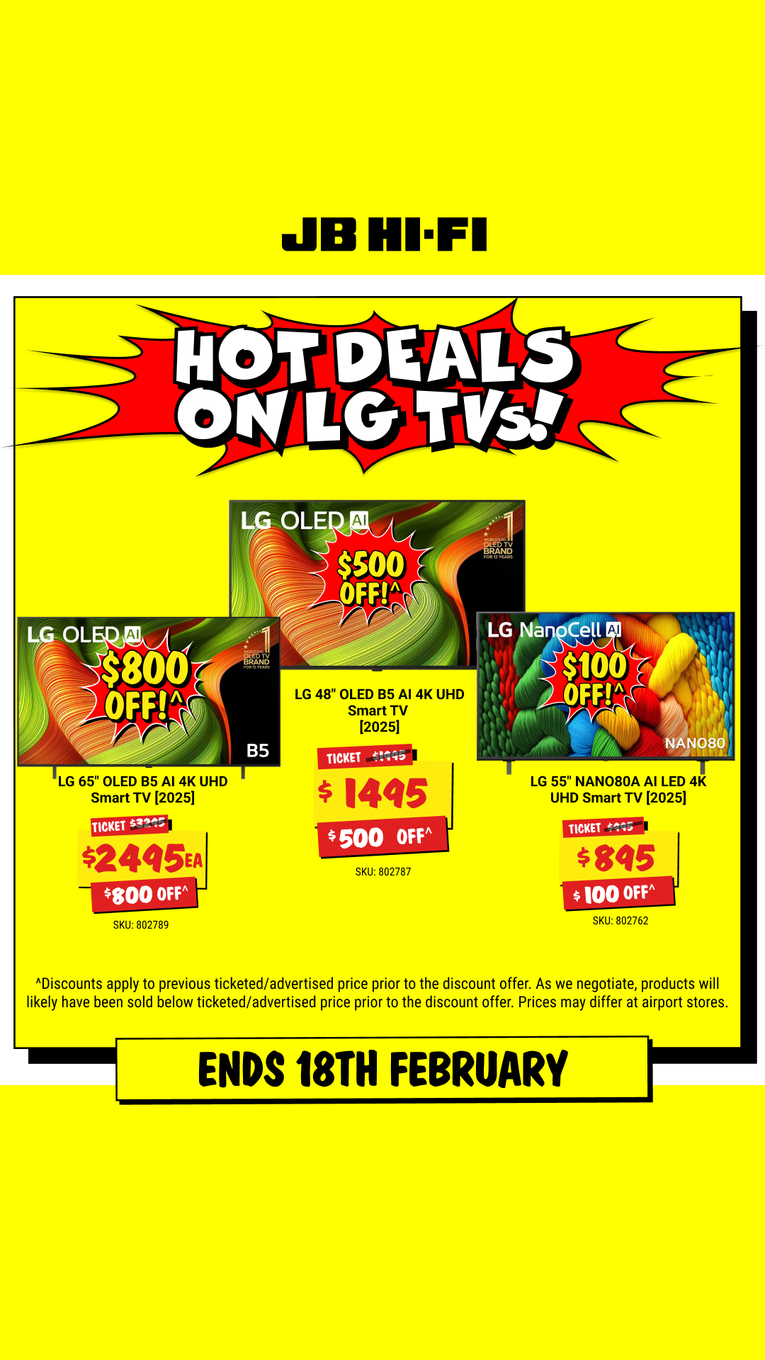 JB Hi-Fi Facebook ad