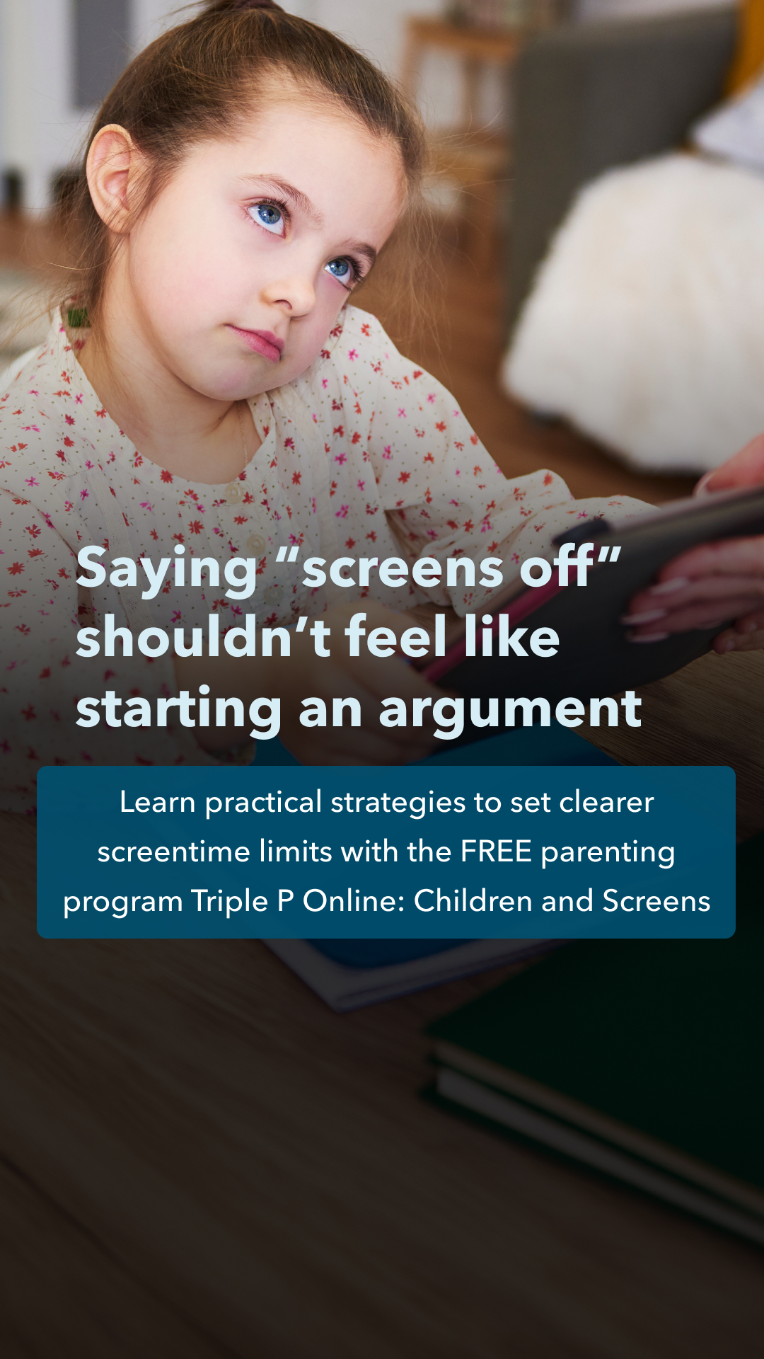 Triple P - Positive Parenting Program Facebook ad