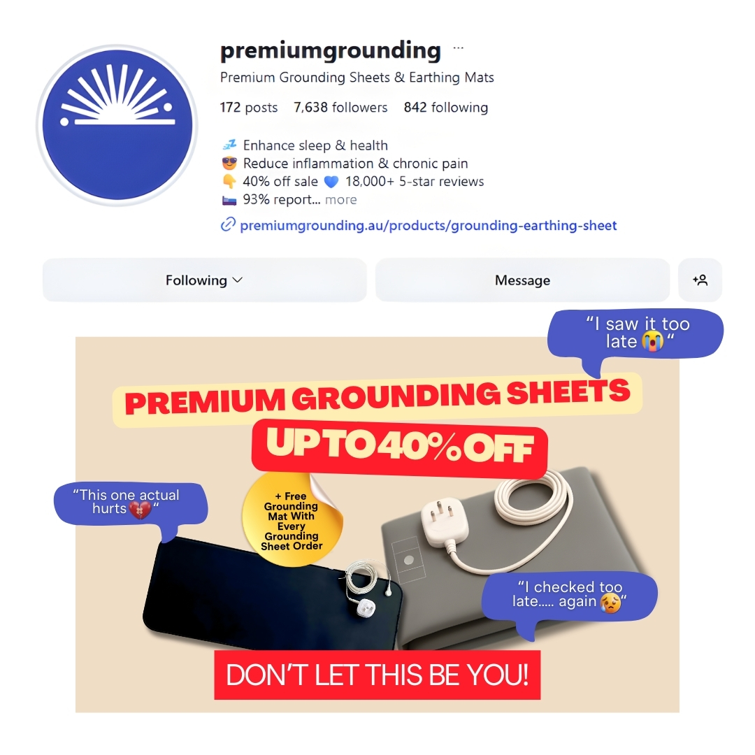 Premium Grounding  Facebook ad