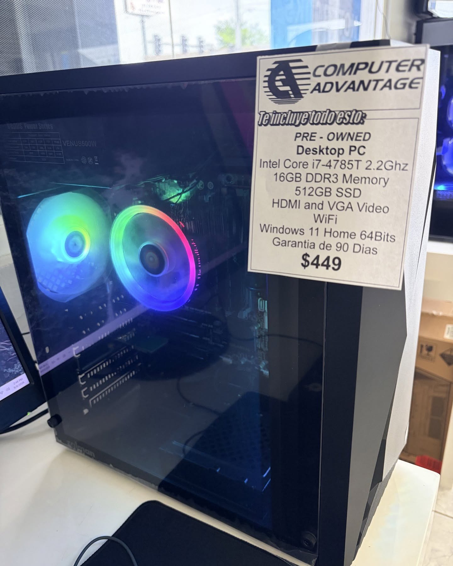 Amarilys Montalvo Facebook ad: Computer Intel i7, 16GB, 512SSD, Windows 11
