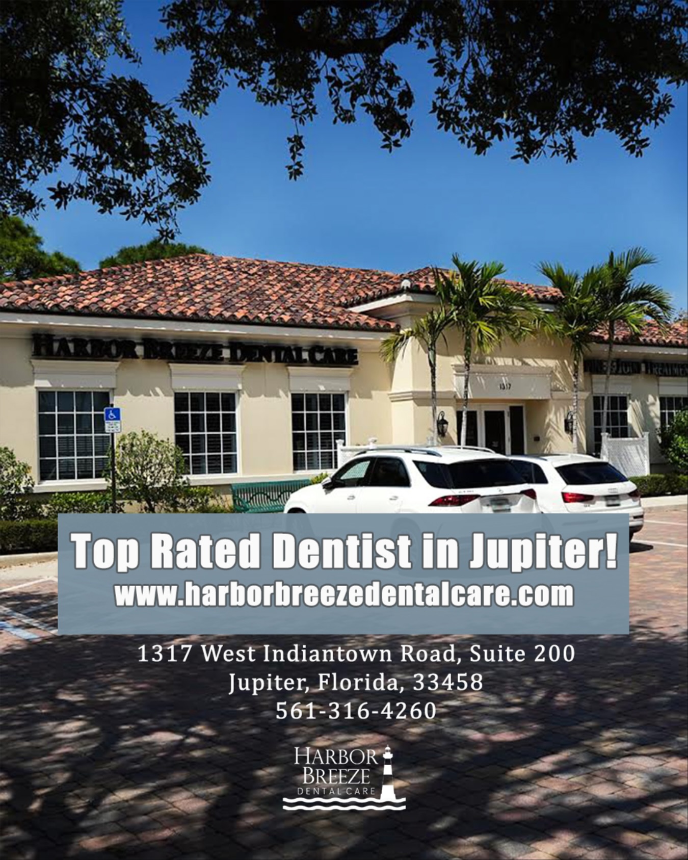 Harbor Breeze Dental Care Facebook ad: Cosmetic and Family Dentist in Jupiter, Florida - Home
