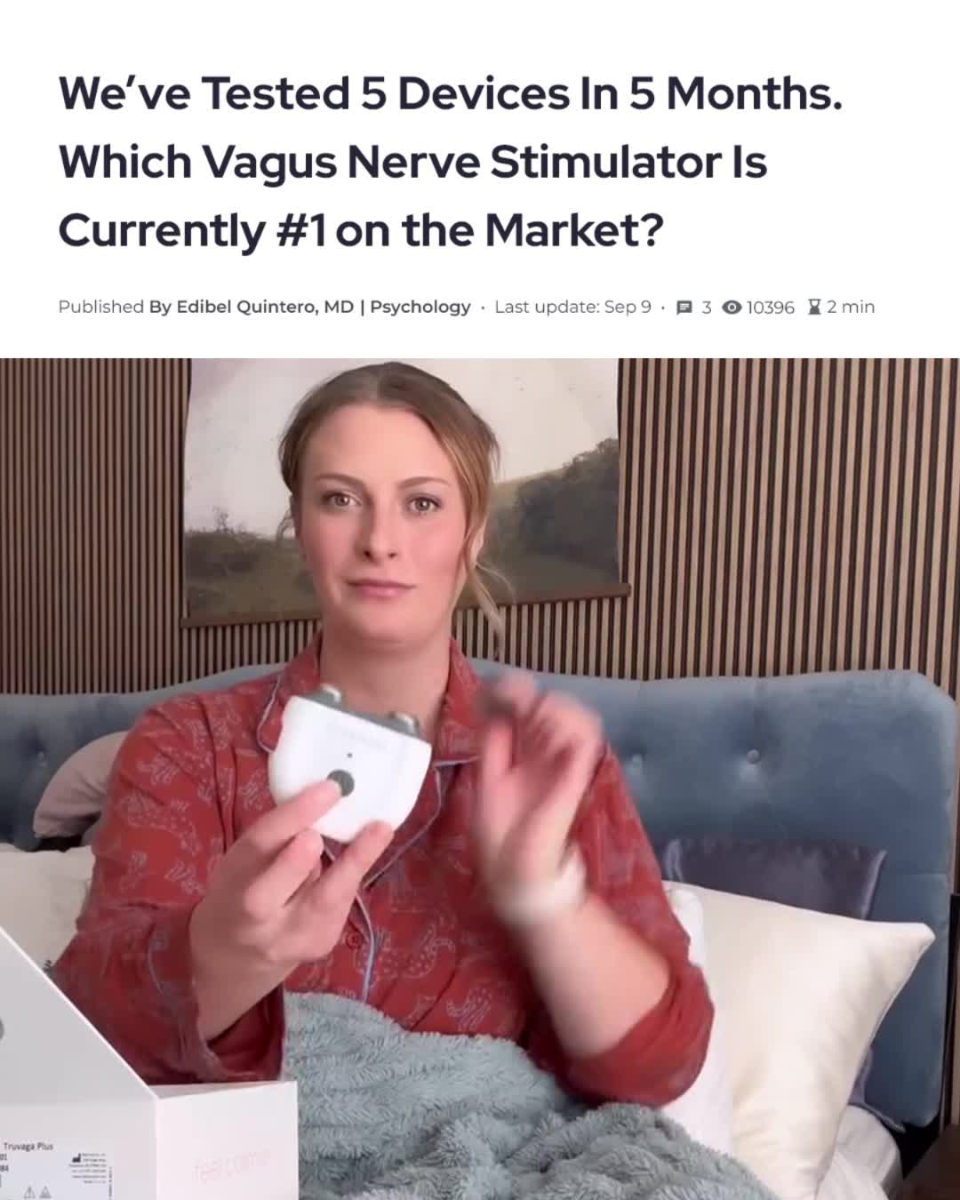 Health Insider Facebook ad: Which Vagus Nerve Stimulator Is The Best?