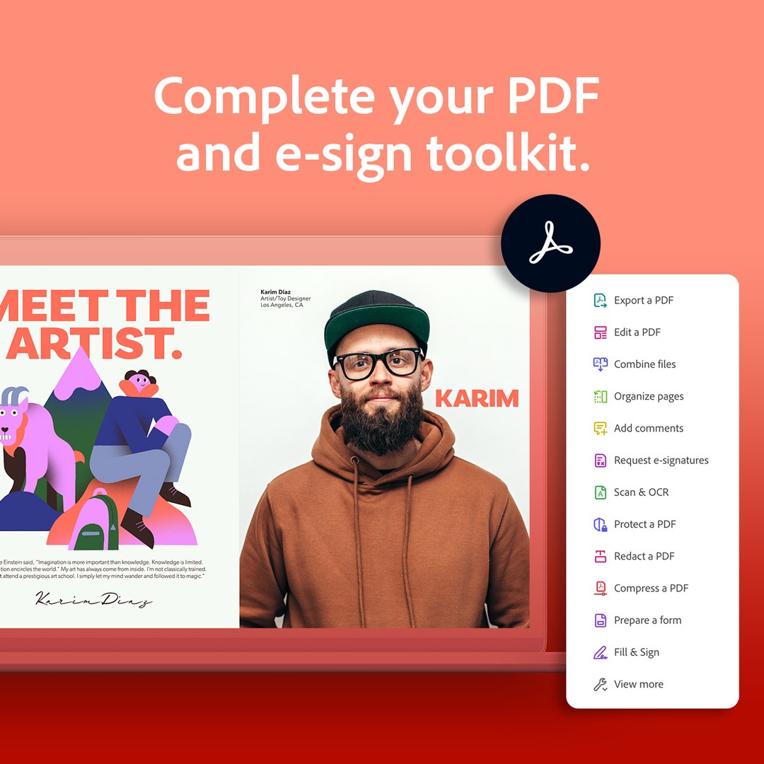 Adobe Acrobat Facebook ad