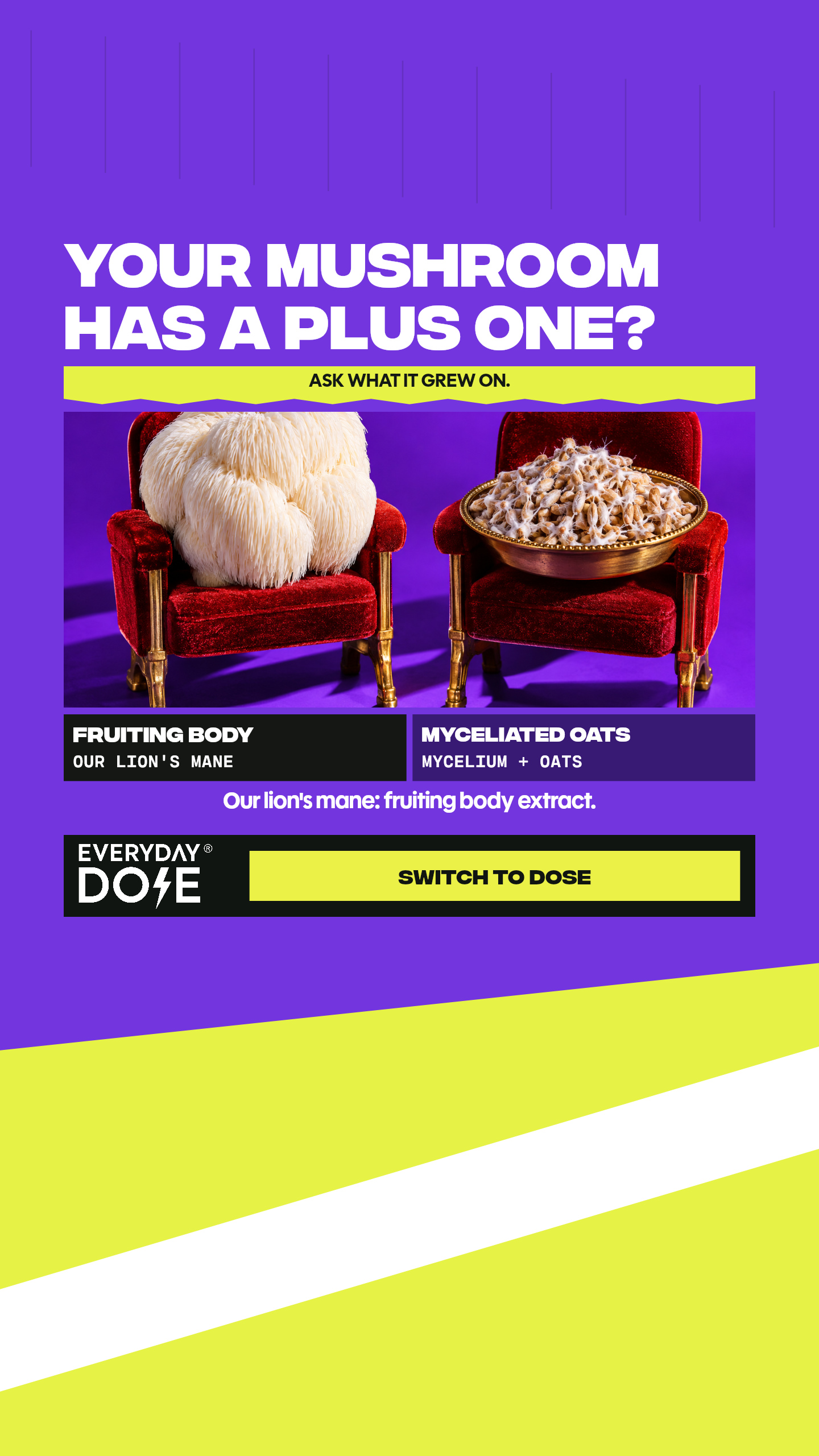Everyday Dose Facebook ad: Pour Yourself Coffee That Does More