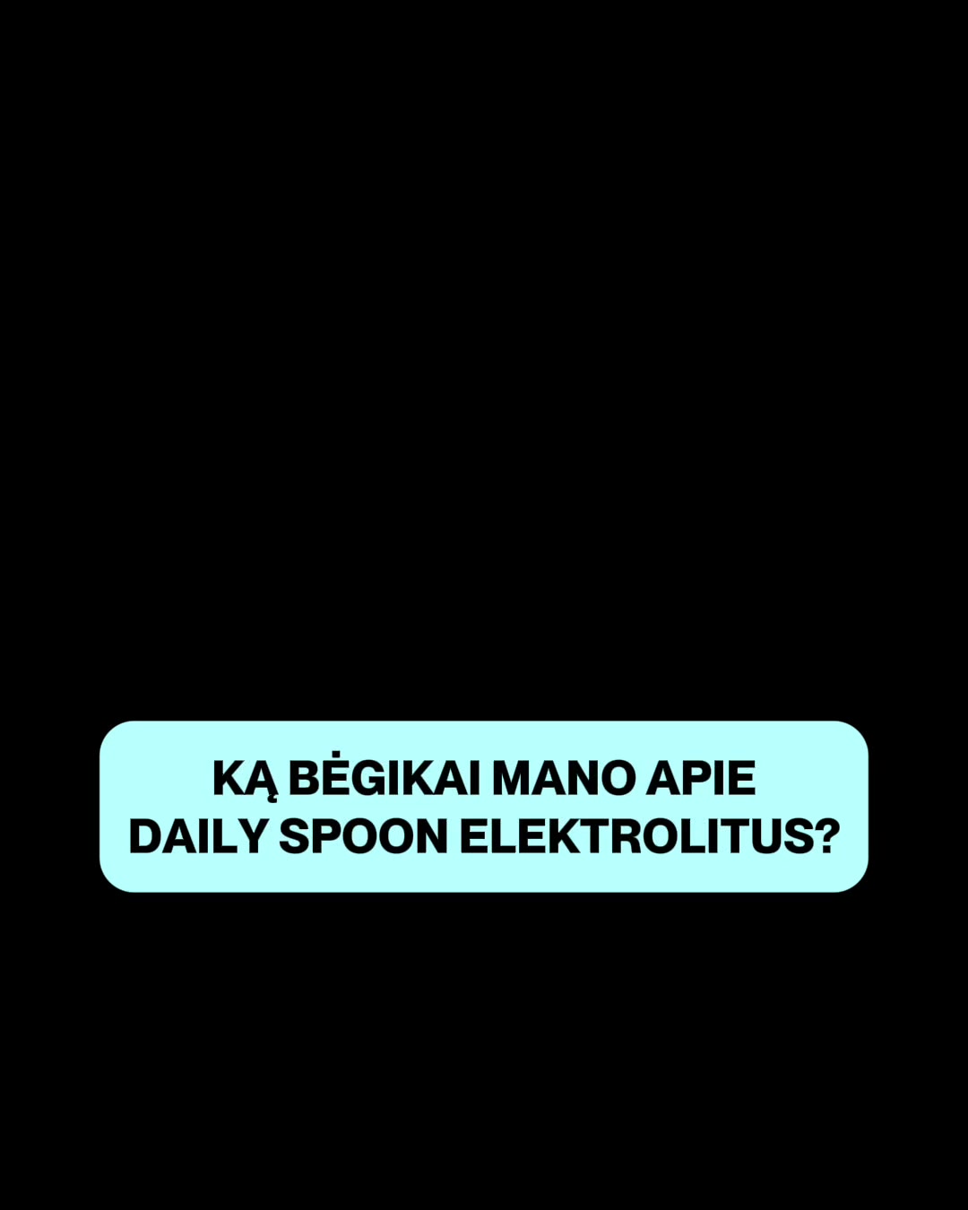 Daily Spoon Facebook ad: ELEKTROLITAI BE SINTETINIO SKONIO