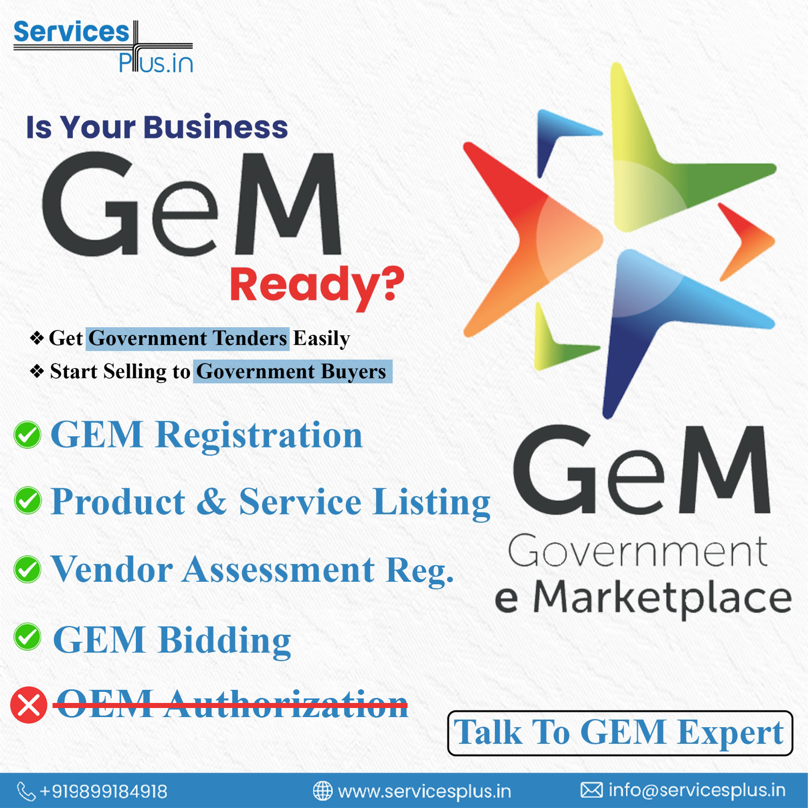 Services Plus Facebook ad