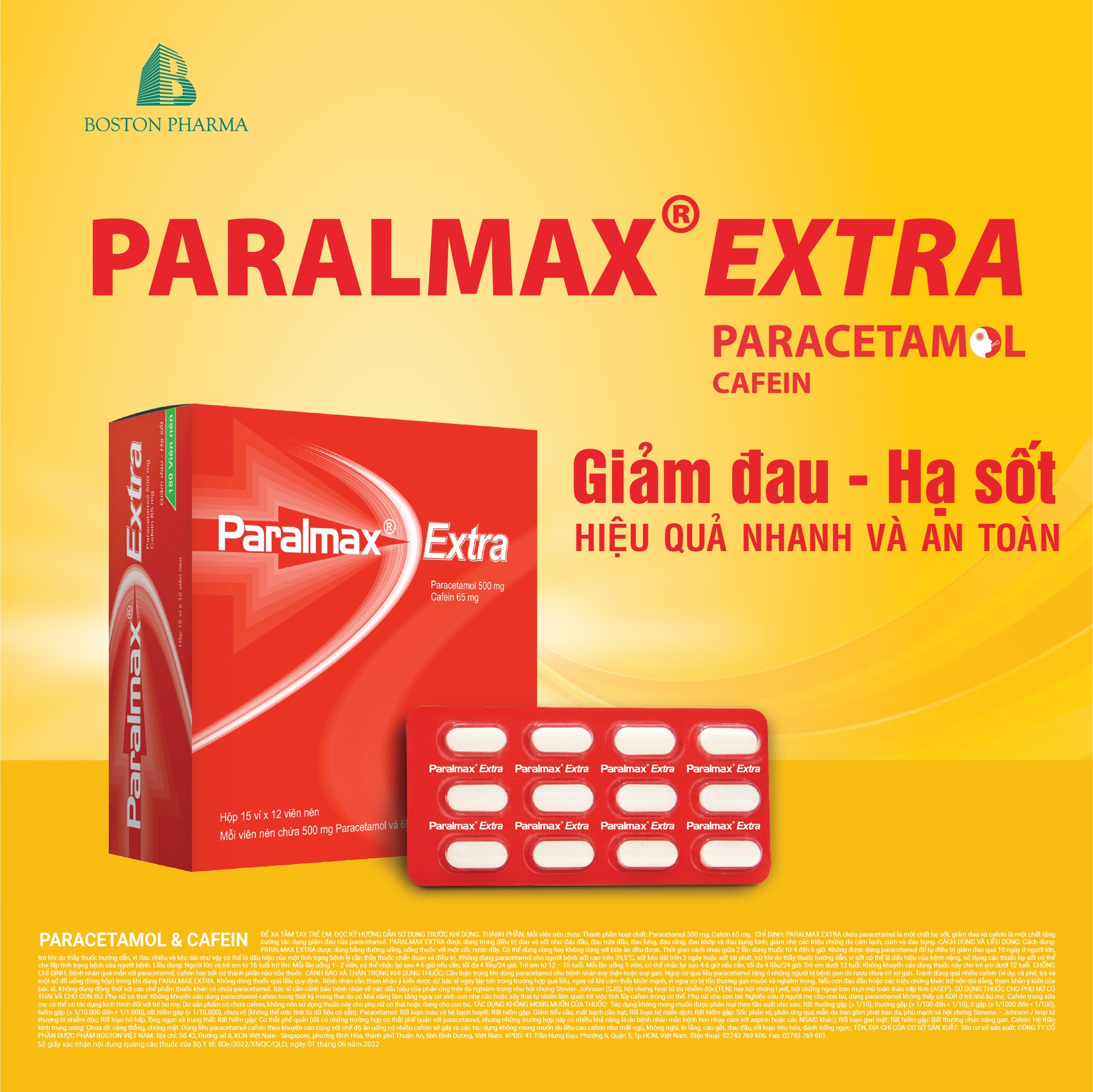 Boston Pharma Facebook ad: PARALMAX EXTRA - BOSTON PHARMA