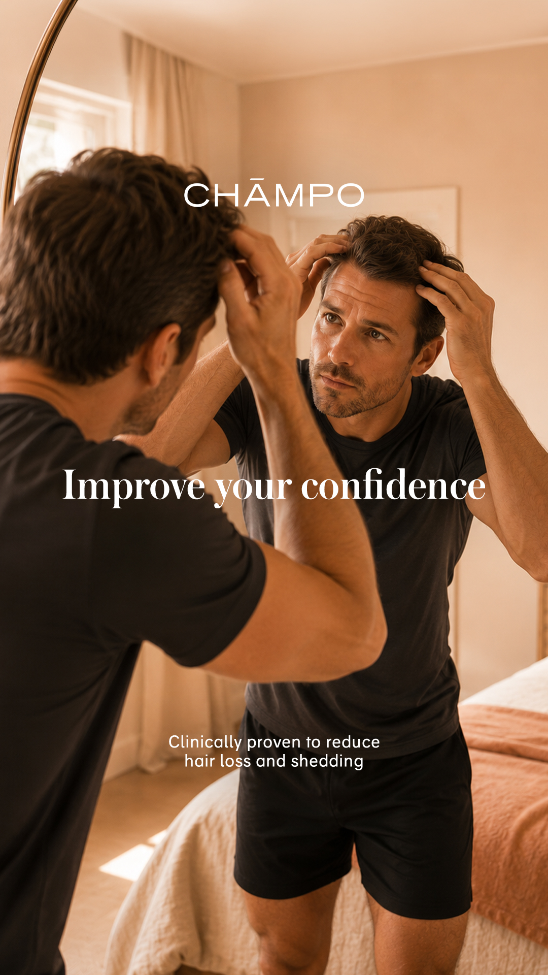 Chāmpo Haircare Facebook ad