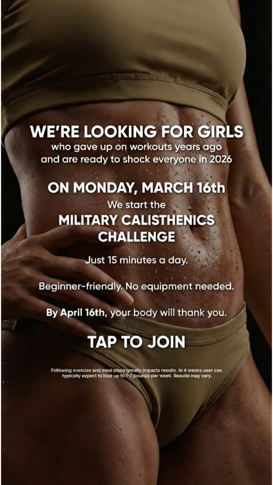 28 Day Challenge Facebook ad