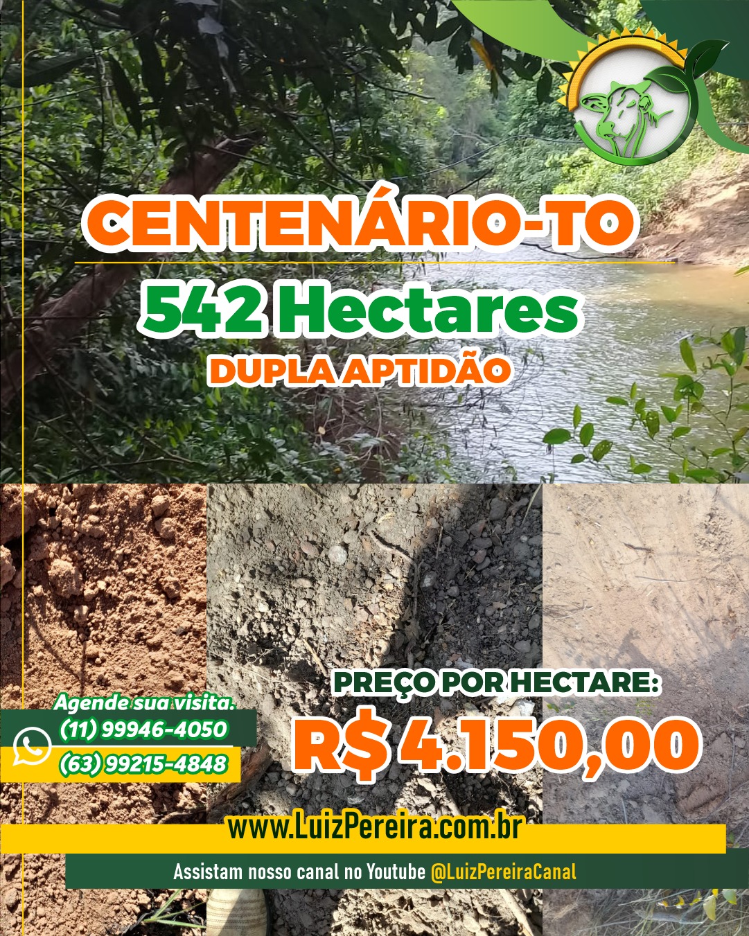 Luiz Pereira Negócios Facebook ad: FAZENDA A VENDA EM CENTENÁRIO - TO …