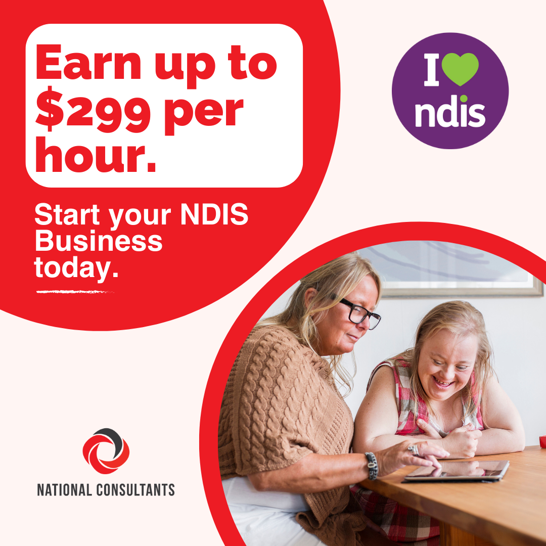 National Consultants Facebook ad: Start your NDIS business today