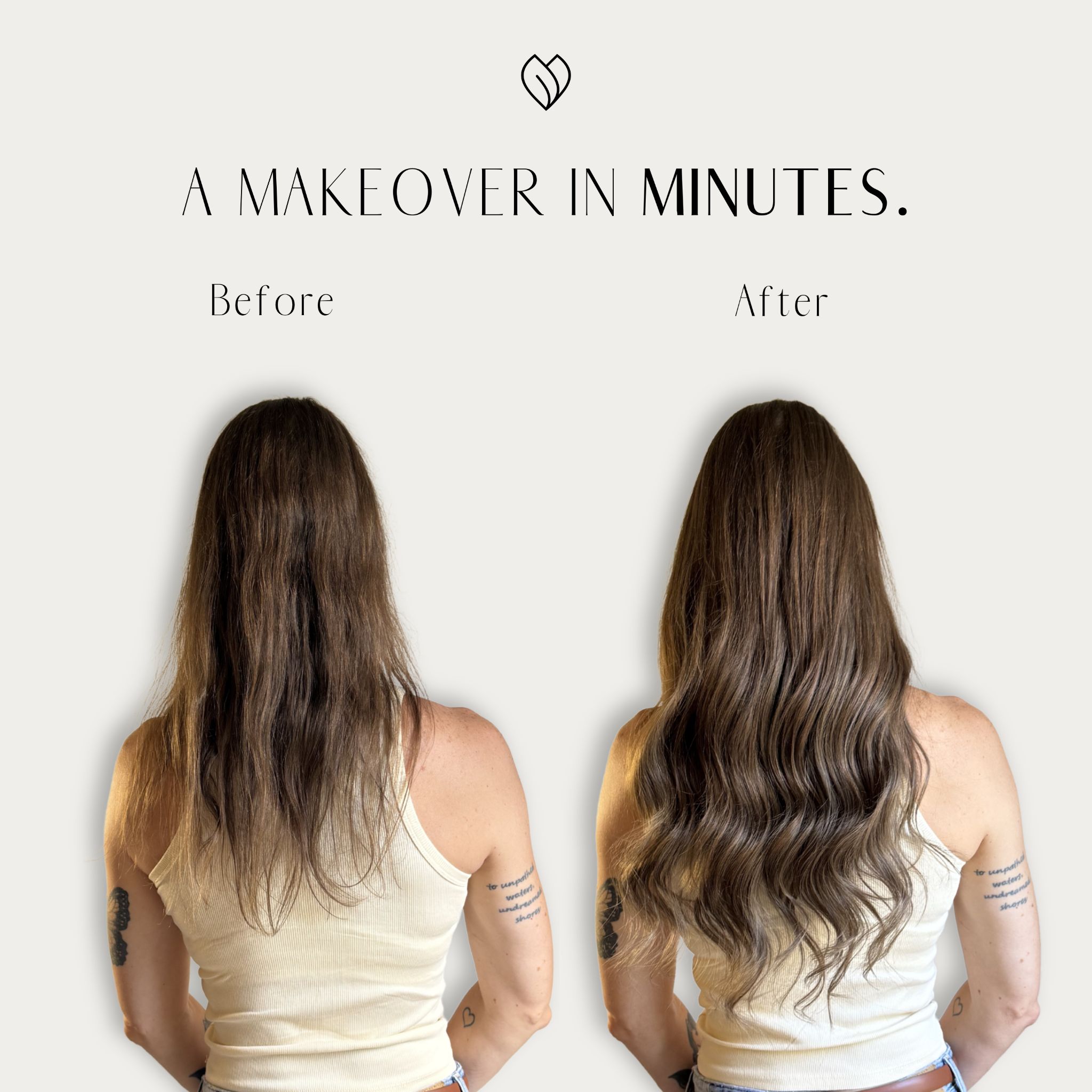 Frontrow Clip in Hair Extensions Facebook ad