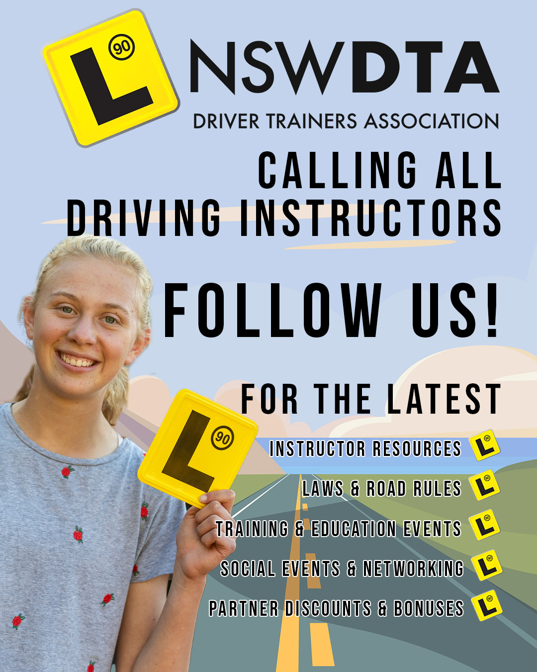 NSW DTA Facebook ad: Home Page - NSW Driver Trainers Association