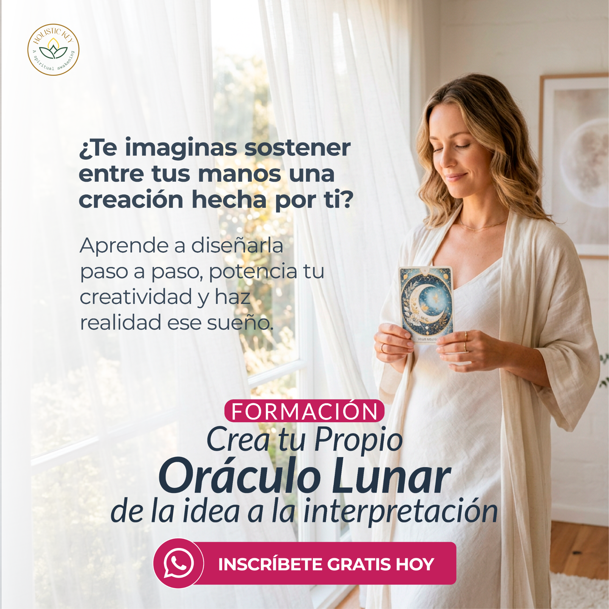 Holistic Key- A Spiritual Awakening Facebook ad: CREA UN ORÁCULO DESDE CERO