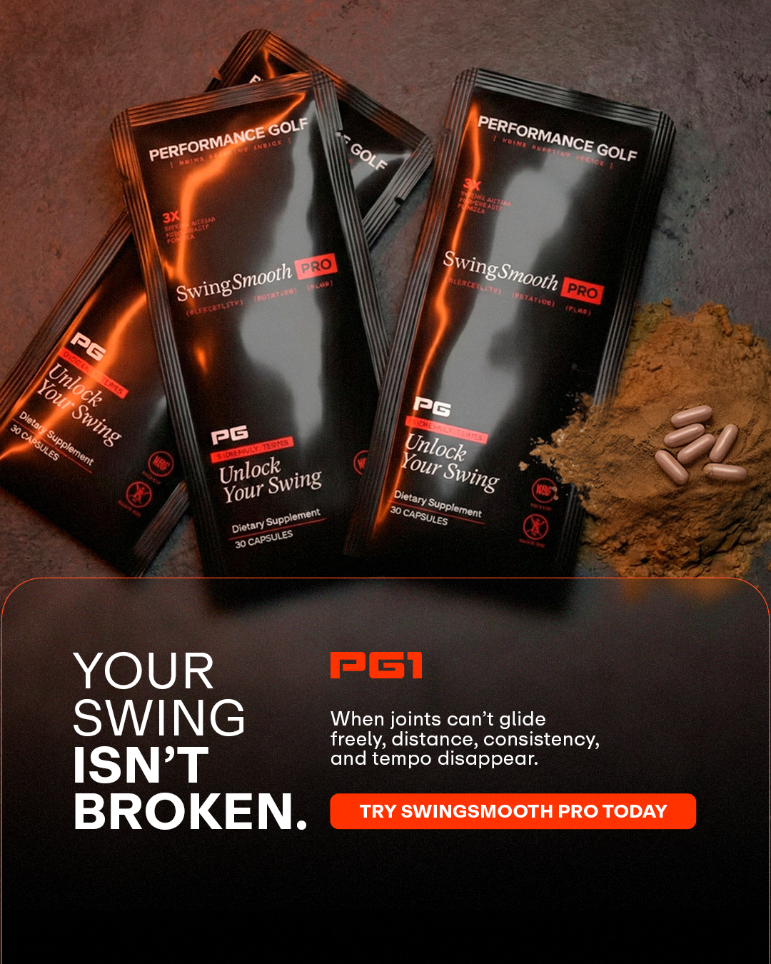 Performance Golf Facebook ad