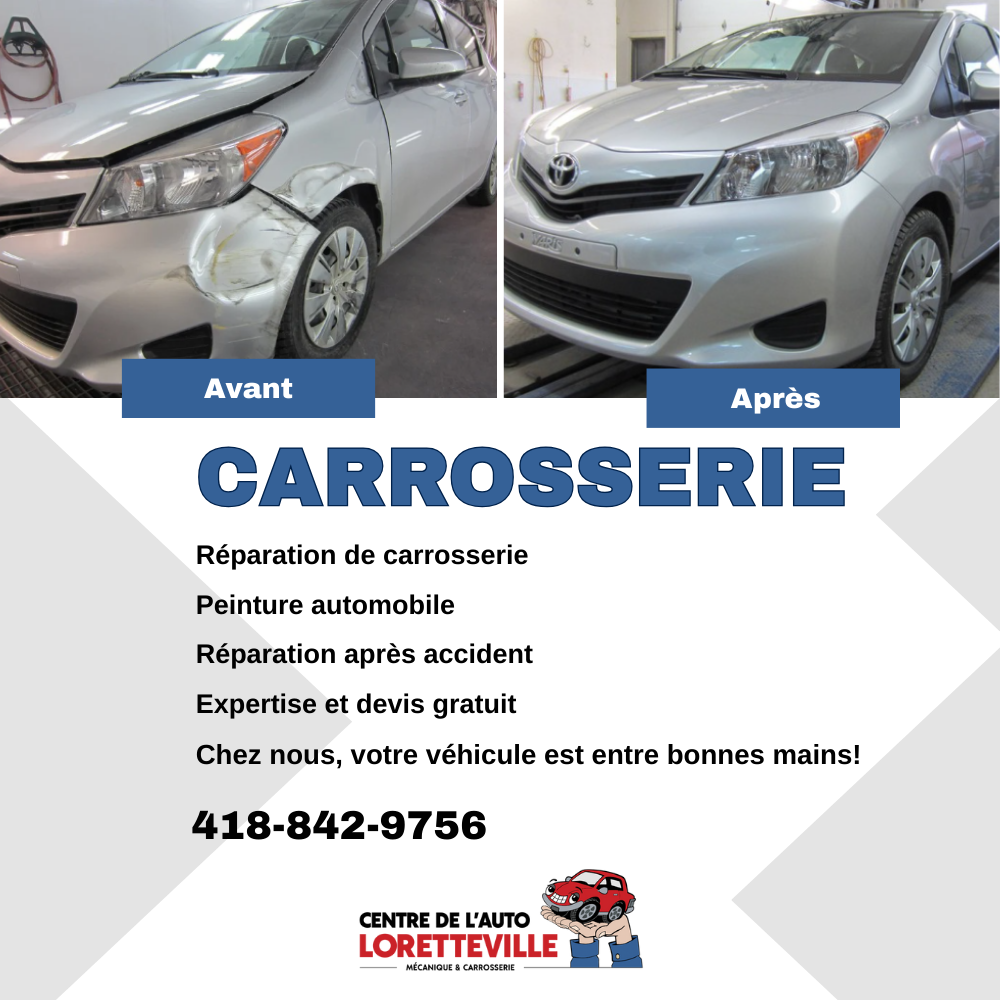 CENTRE AUTO LORETTEVILLE Facebook ad from Mar 12, 2026