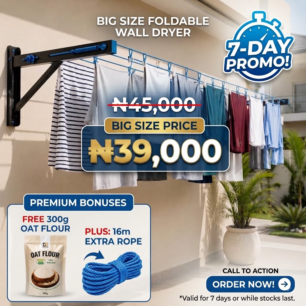 Dvon's Wares Facebook ad: Dry Clothes in a Snap