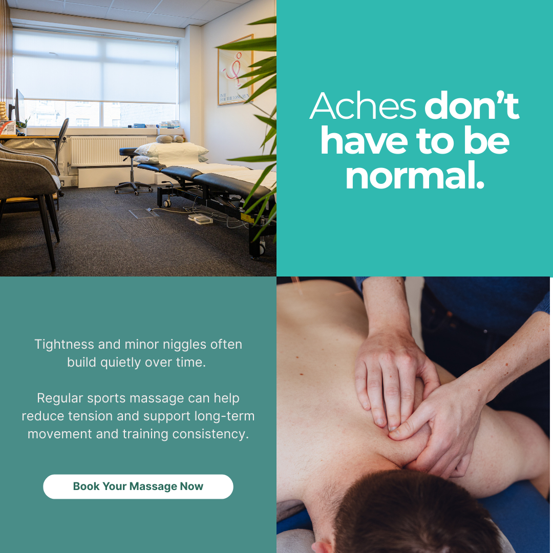 AG Osteopathy & Sports Clinic Facebook ad: Feeling tight all the time isn’t just how it is