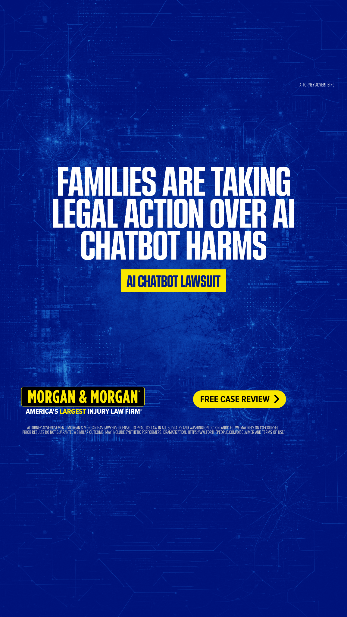 Morgan & Morgan Facebook ad