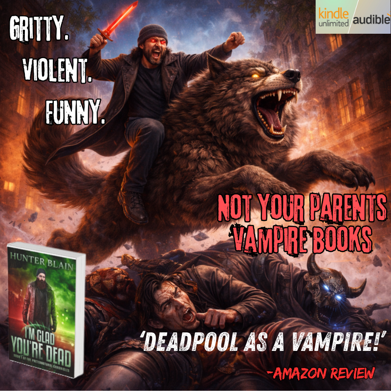 Hunter Blain- Author Facebook ad from May 9, 2026
