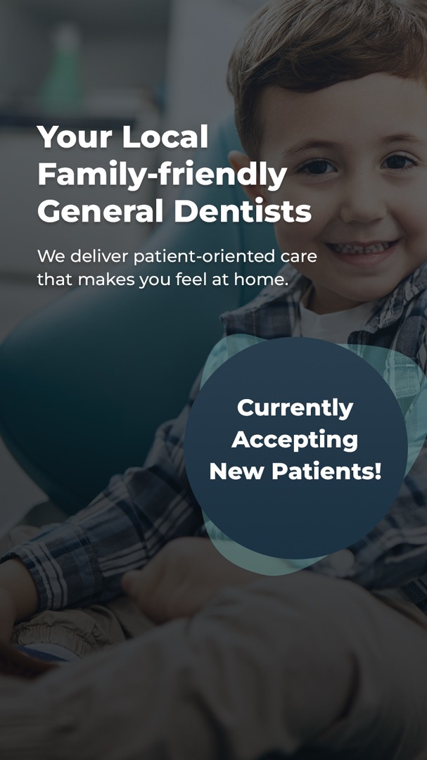 Brentwood Village Dental Clinic Facebook ad: Family-Friendly Dentists