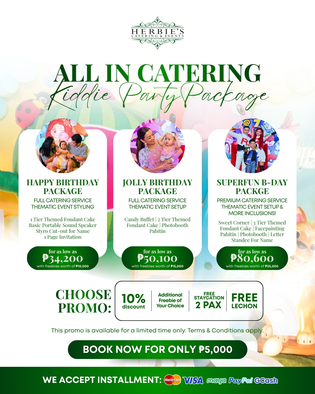 Herbie's Catering & Events Facebook ad