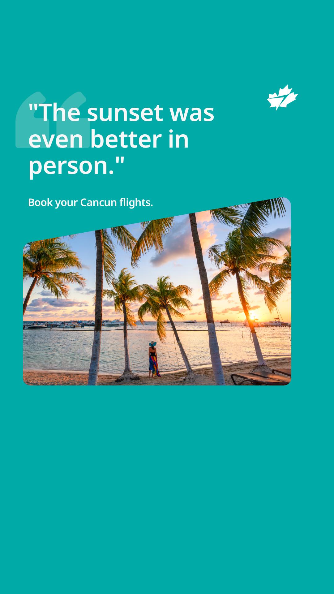 WestJet Facebook ad