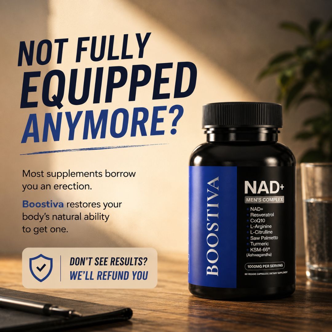 Boostiva Facebook ad: The Men’s NAD+ Formula Everyone Is Talking About