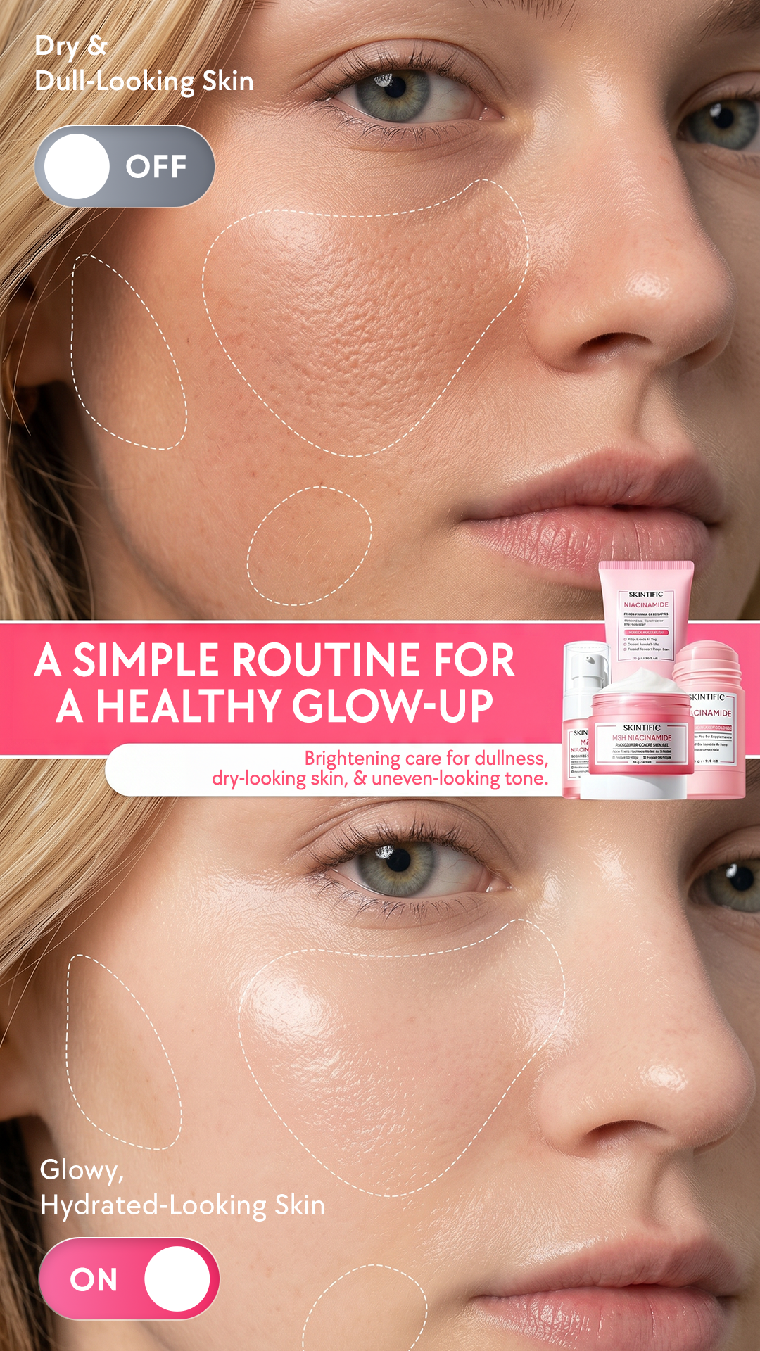 Skintific.Store Facebook ad: Your Daily Glow Essentials
