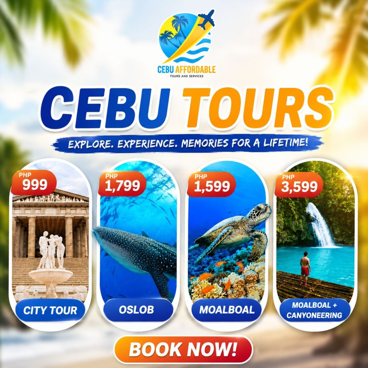 Cebu Affordable Tour 2.0 Facebook ad